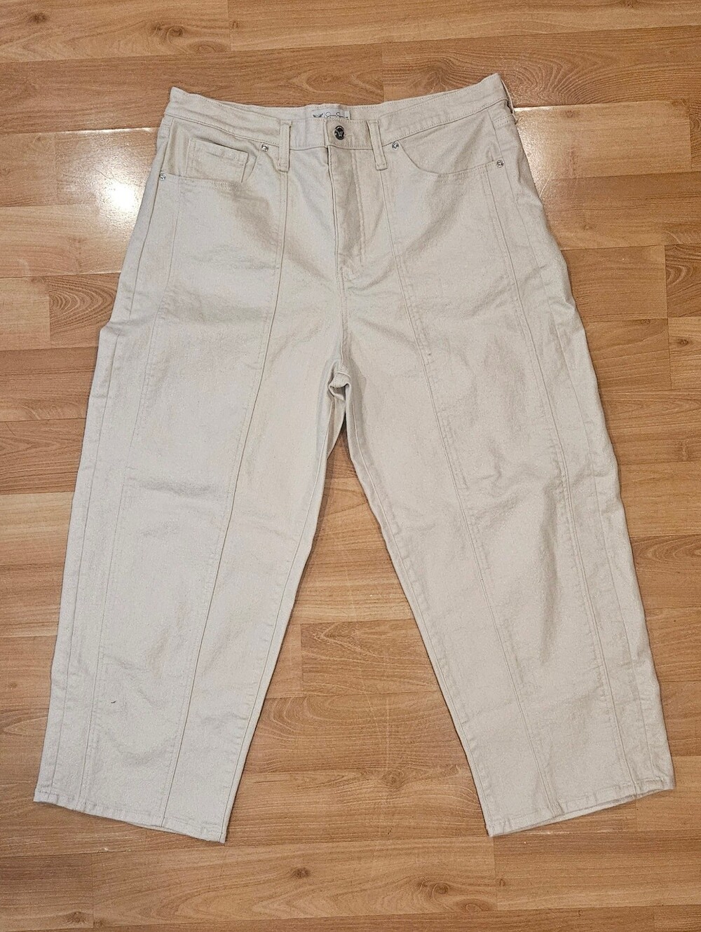 Jessica Simpson Barrel Leg High-Rise Jeans